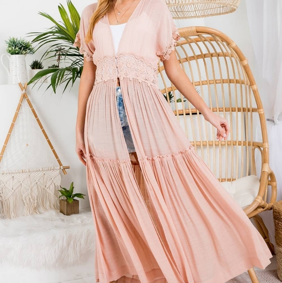 Crochet Detail Duster - Picture 4 of 7